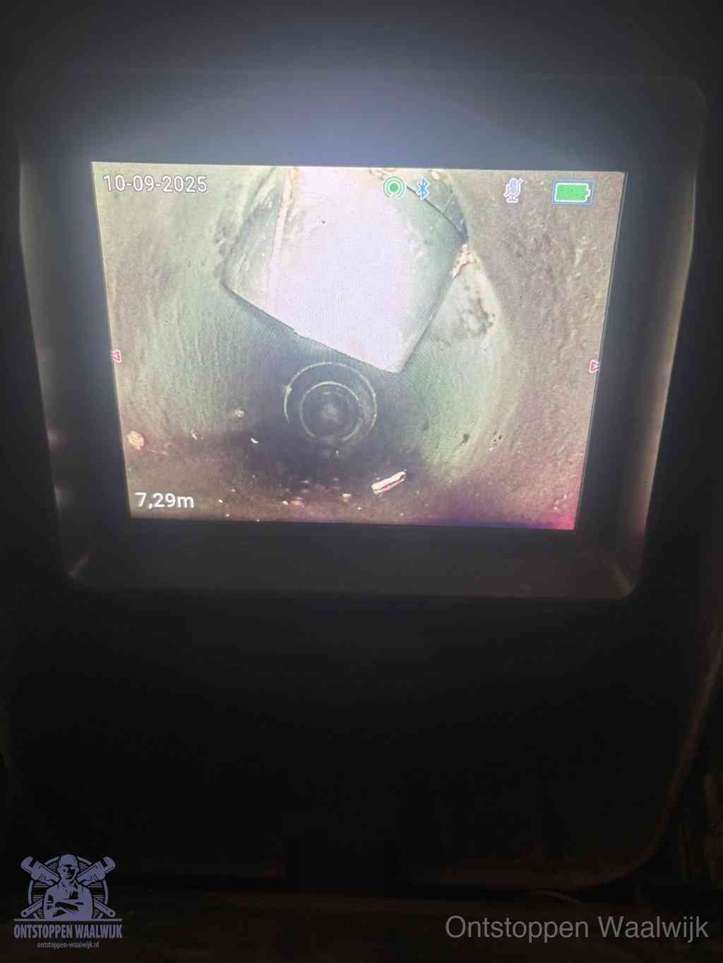 Rioolverzakking camerabeeld in Waalwijk
